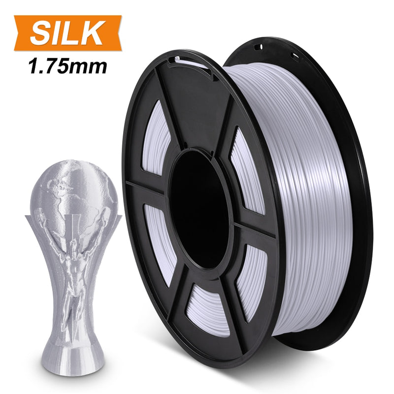 SUNLU SILK PLA 3D Filament 1.75mm 1kg Silk Texture PLA Filament For 3D Printer Smooth Print Materials Eco-friendly 3D Material