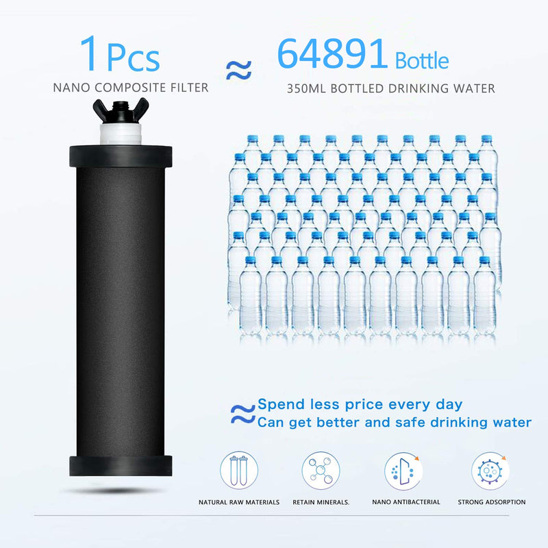 Sistema de filtro de agua por gravedad Cubo de filtración de agua para el hogar Camping al aire libre Senderismo Preparación para emergencias