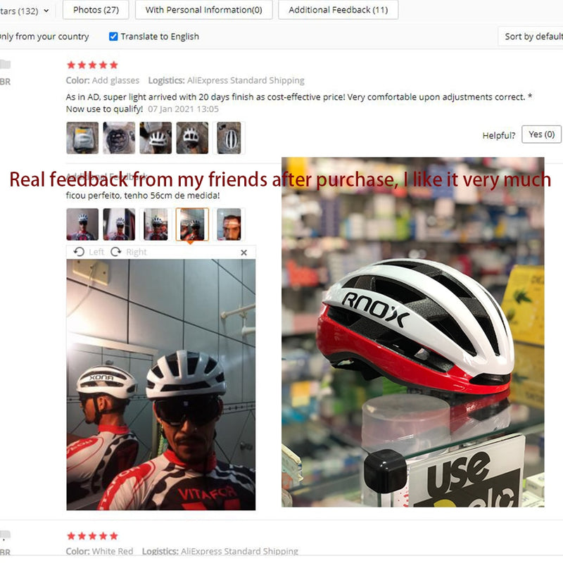 Rnox Aero bicicleta de seguridad ultraligero Casco de bicicleta de carretera rojo MTB Ciclismo Ciudad Casco al aire libre montaña deportes gorra Casco Ciclismo