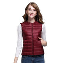 Autumn Duck Down Vest Women's Short Jacket Sleeveless Portable Puffer Vest Coat Female 2021 New Winter Student Waistcoat