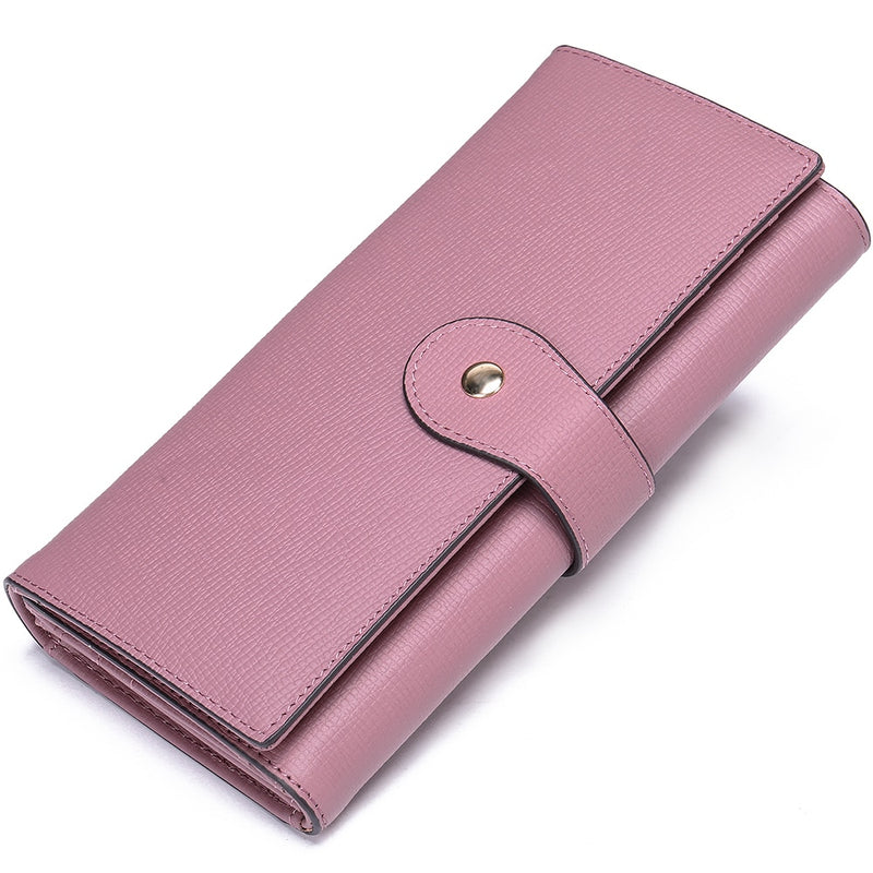 Cartera WESTAL para mujer, cartera de lujo de cuero genuino para mujer, monedero de cuero para mujer, monederos y carteras para tarjetas, bolso de mano