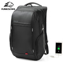 Kingsons Men Backpacks 15'' 17'' Laptop Backpack USB Charger Bag Anti-theft Backpack for Teenager Fashion Male Travel
