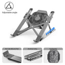 Foldable Laptop Stand With Cooling Fan Portable Heat Dissipation Cooler For MacBook Air Pro Desktop Stand Notebook Dell Holder