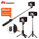Huawei 3 in 1 Wireless Bluetooth Selfie Stick for iPhone Android Foldable Handheld Monopod Shutter Remote Extendable Mini Tripod