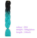 Black Star Hair Ombre Jumbo Braiding Hair Extensions 24 Inch Twist Braids Synthetic Hair Fiber for Twist Braiding for Women