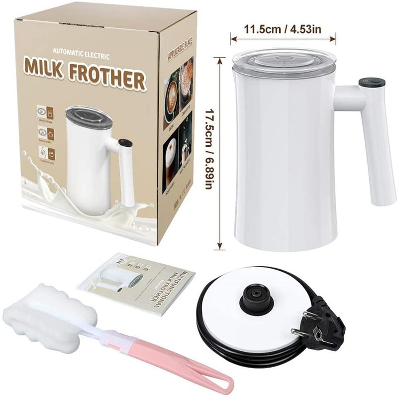 Espumador de leche automático, vaporizador eléctrico de leche fría/caliente, máquina de capuchino, espumador de leche, electrodomésticos de acero inoxidable