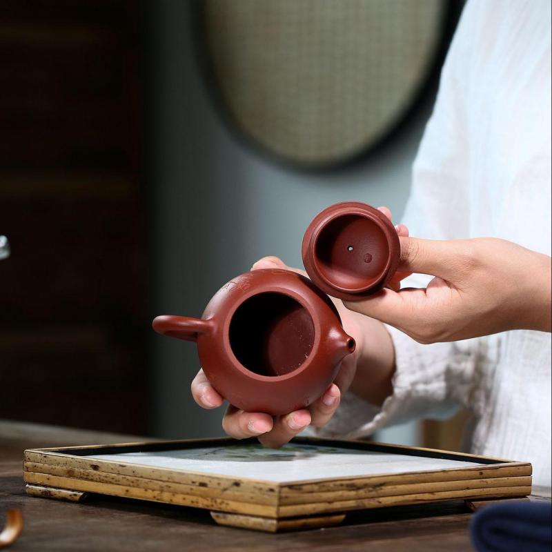 Yixing Teapot Tea Pot filter Xishi Pot Beauties Handmade Purple Clay Teaware customized Gifts  Drinkware Set Drink Puer