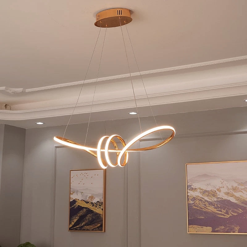 NEO Gleam Chrom vergoldet hängende Pendelleuchten für Esszimmer Küche Zimmer Home Deco Pendelleuchte Fixture Kostenloser Versand