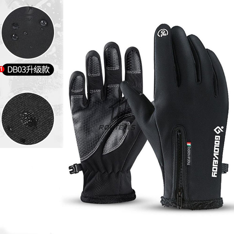 Motorcycle Gloves Moto Gloves Winter Thermal Fleece Lined Winter Water Resistant Touch Screen Non-slip Motorbike Riding Gloves