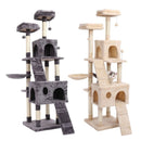 Wood Cat Tree Cats Multi Floor Large Play Tower Sisal Scratching Post Kitten Furniture Activity Centre  Condo Playhouse Dang toy