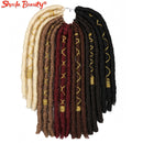 Crochet Hair Dreadlocks Faux Locs Braiding Hair Extensions Synthetic Decorative Braids Pre Stretched 12Inch  for Women Black