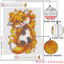 HUACAN Diamond Painting Fox Full Square Round Drill Needlework Art Diamond Embroidery Animal Diamond Mosaic Home Decoration