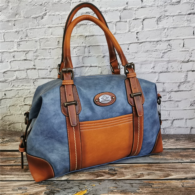 Bolsos de mano de marca Vintage para mujer, bolsos de hombro de diseñador de lujo de cuero suave para mujer, bolsos de mano de compras cruzados 2021