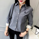 Very Thick Women Winter Style Blouses Shirts Lady Casual Long Sleeve Turn-down Collar Velvet Blusas Tops DF3161