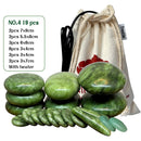 Tontin Jade glaze therapy hot stone massage Set massager back massageador Health Care stones for massage spine basalt stone spa