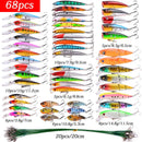 Almighty Mixed Fishing Lure Kits Wobbler Crankbait Swimbait Minnow Hard Baits Spiners Carp Bait Set Fishing Tackle