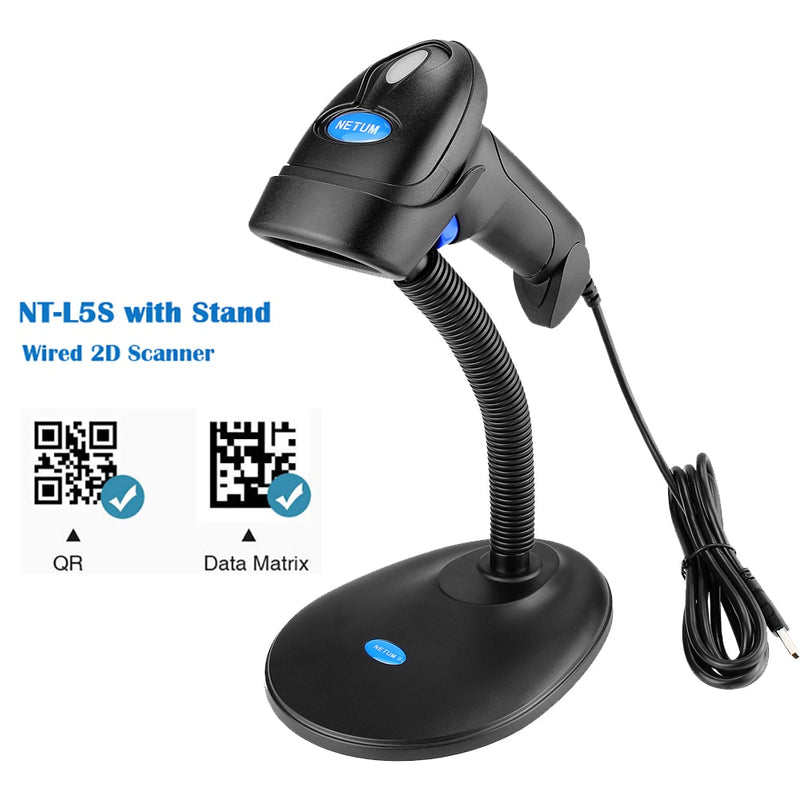 NETUM L8 Wireless 2D Barcode Scanner und L5 Wired 1D/2D QR Barcode Reader PDF417 für Inventory POS Terminal