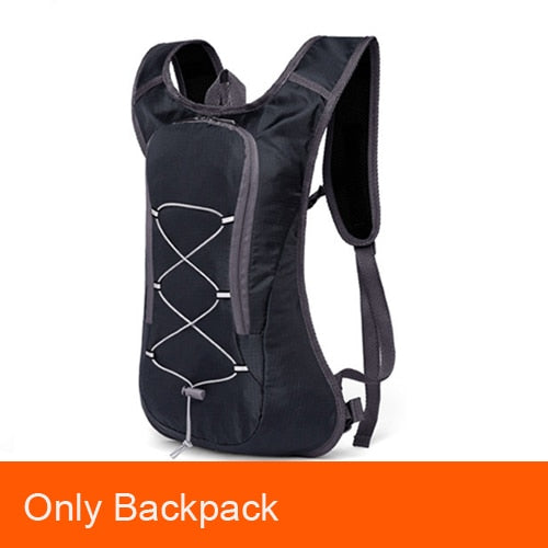 Breathable Ultralight Bicycle Backpack Running Vest Bag Cycling Marathon Portable Hydration Pack Bag option 3L Water Bladder