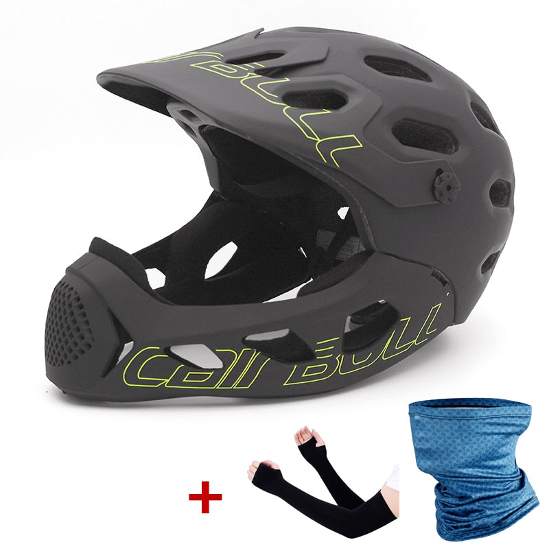 Casco de bicicleta Cairbull para hombre y mujer, casco de ciclismo de montaña MTB de cara completa en molde, gorras para casco de bicicleta deportiva de seguridad para carreras todoterreno