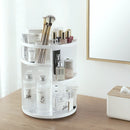 Caja organizadora de maquillaje giratoria de 360 ​​grados ALLSOME, soporte para brochas, caja organizadora de joyas, caja de almacenamiento de cosméticos para maquillaje y joyería