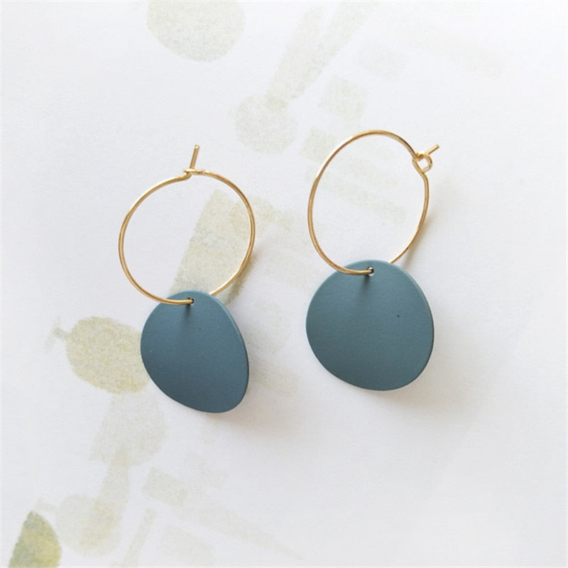 Women Earrings Irregular Geometrical Temperament of Restoring Ancient Ways Round Earrings Earrings Metal Earrings Wholesale 002