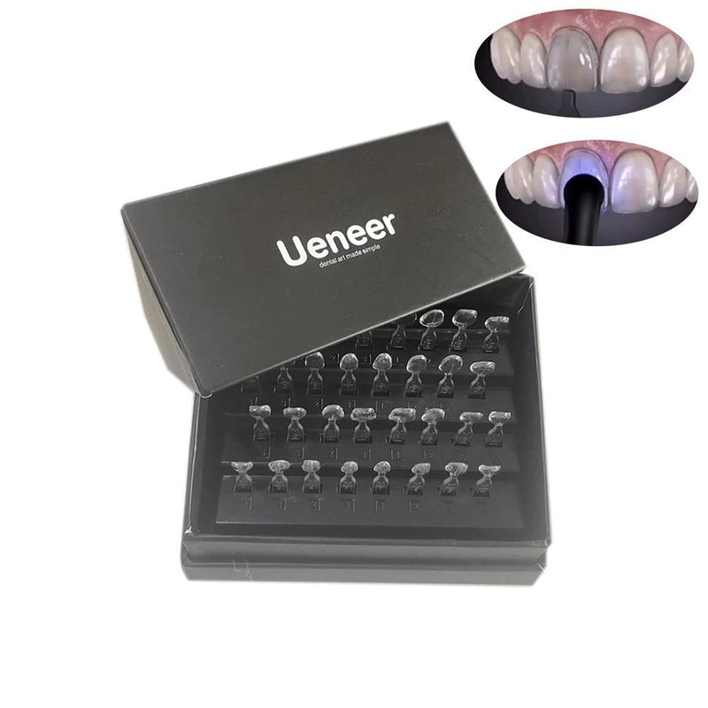 32pcs Tooth Veneer Mold Dental Porcelain Teeth Veneer Aesthetic Mould Composite Anterior Fast Whitening Tools