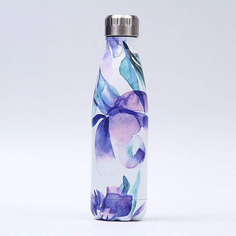 179-202 LOGO Custom Stainless Steel Water Bottle For Water Thermos Vacuum Insulated Cup DoubleWall Travel Drinkware Sports Flask