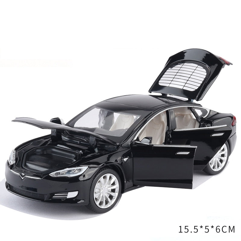 1:32 Tesla MODEL X MODEL 3 MODEL S Alloy Car Model Diecasts Toy Car Sound and light Kid Toys For Children Gifts Boy Toy