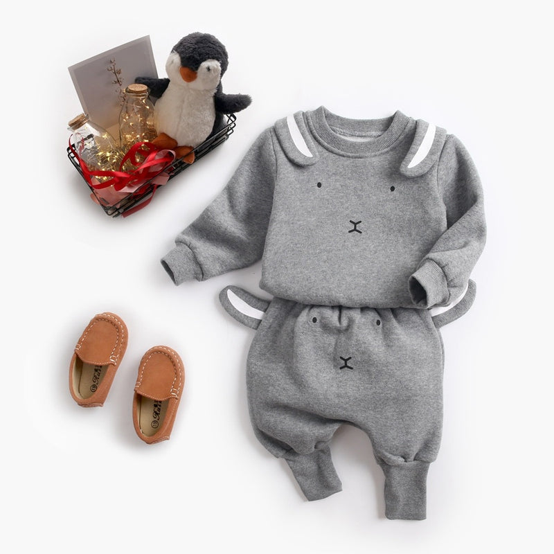 Baby Kleidung Sets Herbst Winter Baby Boy Cartoon Pullover Sweatshirt Top + Hose Infant Kleidung Set Kleinkind Mädchen Outfit Anzug