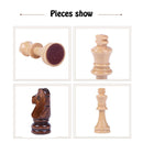 Wooden Chess Set Table Game High Grade 4 Queen Chess Game King Height 80 mm Chess Pieces 39*39 cm Mahogany Chessboard