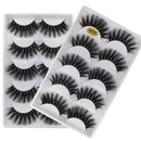 wholesale 10/20/30/40/50/60/100 boxes mink eyelashes 5 pairs natural long false eyelashes 3d lashes bulk super fluffy faux cils