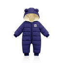 Overalls Babykleidung Winter Plus Samt Neugeborenes Baby Jungen Mädchen Warmer Dicker Overall Mit Kapuze Outfits Schneeanzug Mantel Kinder Strampler