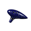 Ocarina Ceramic Legend Of 12 Holes Ceramic Alto C Ocarina Flute Blue Inspired Time Musical Instrument For Beginner Accessories