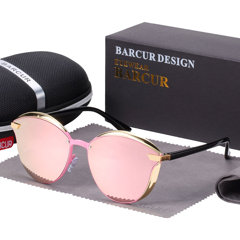 BARCUR Luxury Brand Women Sunglasses Polarized Sun glasses for Women UV400 Protection Lunette Femme