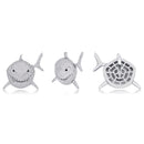 TOPGRILLZ Small Size Shark Pendant Iced Out Cubic Zirconia Pendant Necklace Hip Hop For Men Women Fashion Gift Jewelry