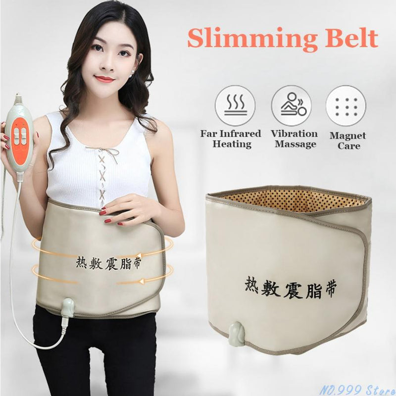 Hot Compress Far Infrared Heating Slimming Belt Vibrating Weight Loss Massager Fitness Device Lose Weight Belt Health Care