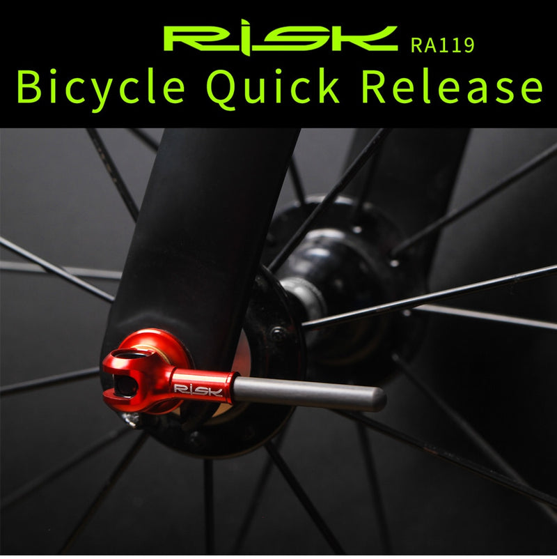 Brocheta de titanio Ti QR para bicicletas de montaña, palanca de brocheta de liberación rápida, eje de bicicleta MTB, bicicleta de carretera, piezas de liberación rápida