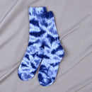Tie Dye Woman Sock Ladies Thick Line Standard Socks for Women Colorful Happy Crew Sox Couples Cotton Trendy Autumn Winter Sokken