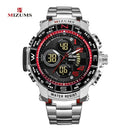 MIZUMS, relojes para hombre, reloj Digital LED de cuarzo, reloj deportivo militar resistente al agua, reloj de pulsera con cronógrafo para hombre, reloj Masculino