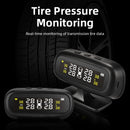 Sistema de Monitor de alarma de presión de neumáticos de coche TPMS Solar Original de Jansite, pantalla inteligente de advertencia de temperatura, ahorro de combustible, 4 sensores