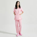 Hospital sala de operaciones negro azul enfermera Scrubs Set salón de belleza trabajo uniforme médico quirúrgico Tops pantalones mascota Doctor ropa de trabajo