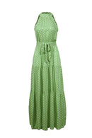 Summer Long Dress Women 2022 Polka Dot Casual Midi Dresses Black Halter Strapless Sundress Vacation Dress Clothes For Women