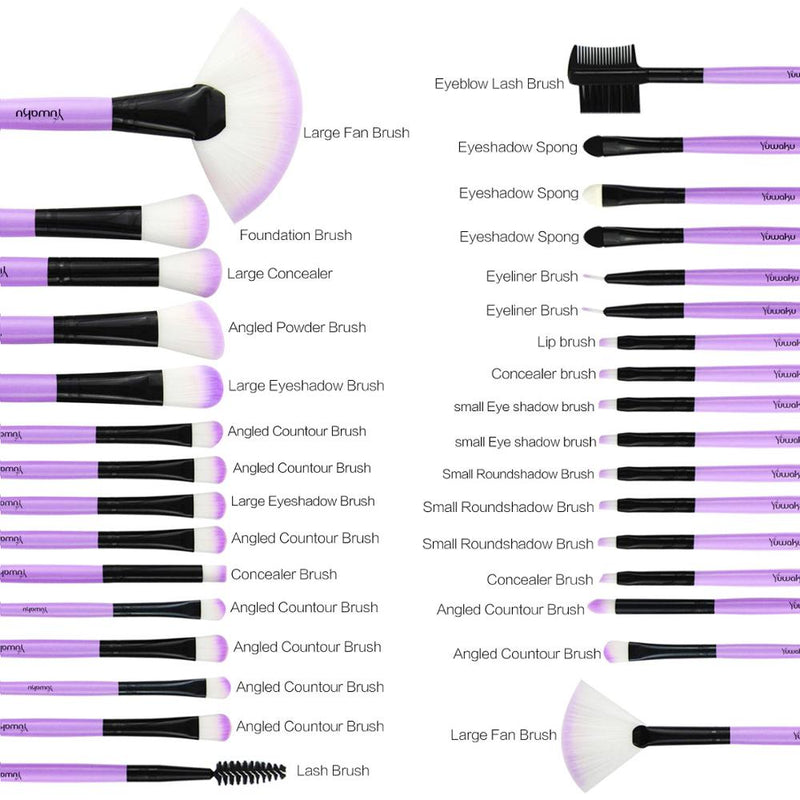 32 Uds juegos de brochas de maquillaje con bolsa sombra de ojos ceja resaltador juegos de brochas cosméticas brochas de base pincel maquiagem