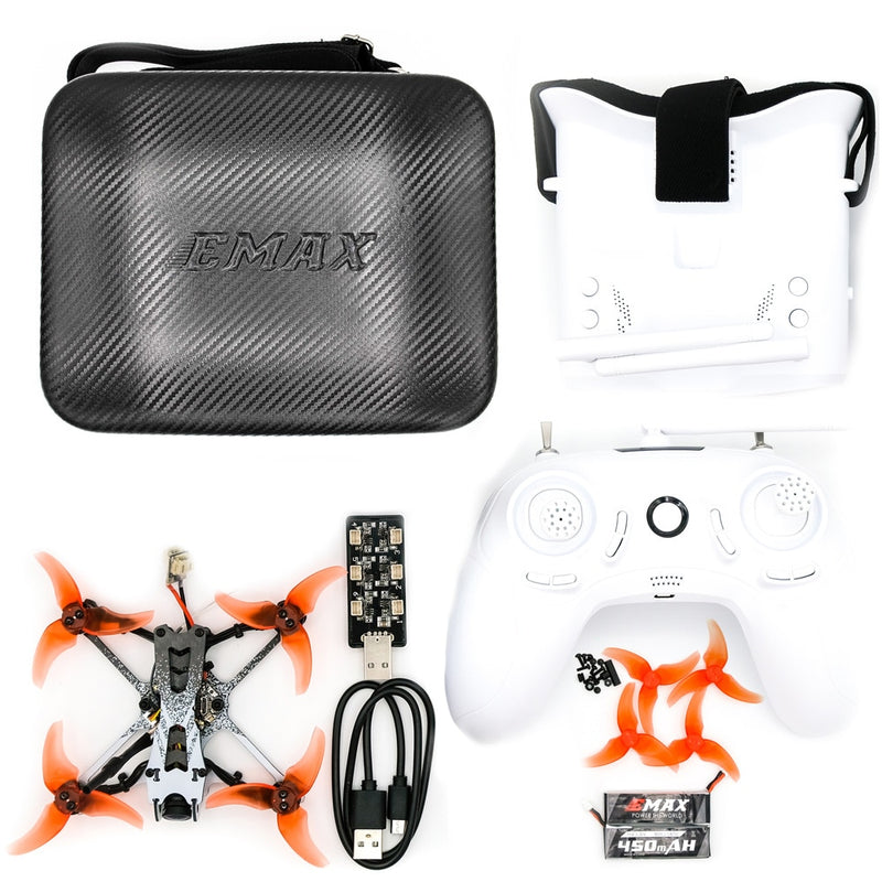 EMAX Tinyhawk II Freestyle 115 mm 2,5 Zoll F4 5A ESC FPV Racing RC Drone RTF / BNF-Version mit Fernbedienung / Fpv-Brille