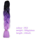 Black Star Hair Ombre Jumbo Braiding Hair Extensions 24 Inch Twist Braids Synthetic Hair Fiber for Twist Braiding for Women