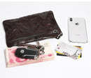 Original Retro echtes Leder Herren lange Reißverschluss Clutch Bag Mode natürliche hochwertige erste Schicht Rindsleder Teenager Handy Geldbörse