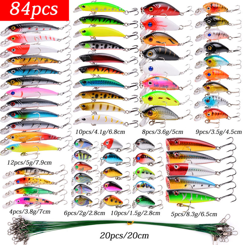 Almighty Mixed Fishing Lure Kits Wobbler Crankbait Swimbait Minnow Hard Baits Spiners Carp Bait Set Fishing Tackle
