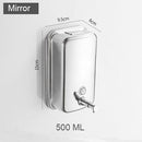 500/800/1000/1200 ml Soap Dispenser Wall Mount Black 304 Stainless Steel Soap Dispensers Leakproof Bathroom Soap Pump