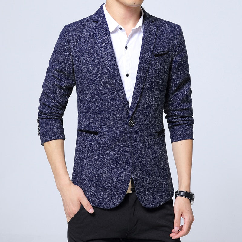 2022 Herren Casual Anzug Herren Formal Business Fashion Blazer Herren Anzug One Button Revers Casual Langarm Slim Fit Blazer M-3XL