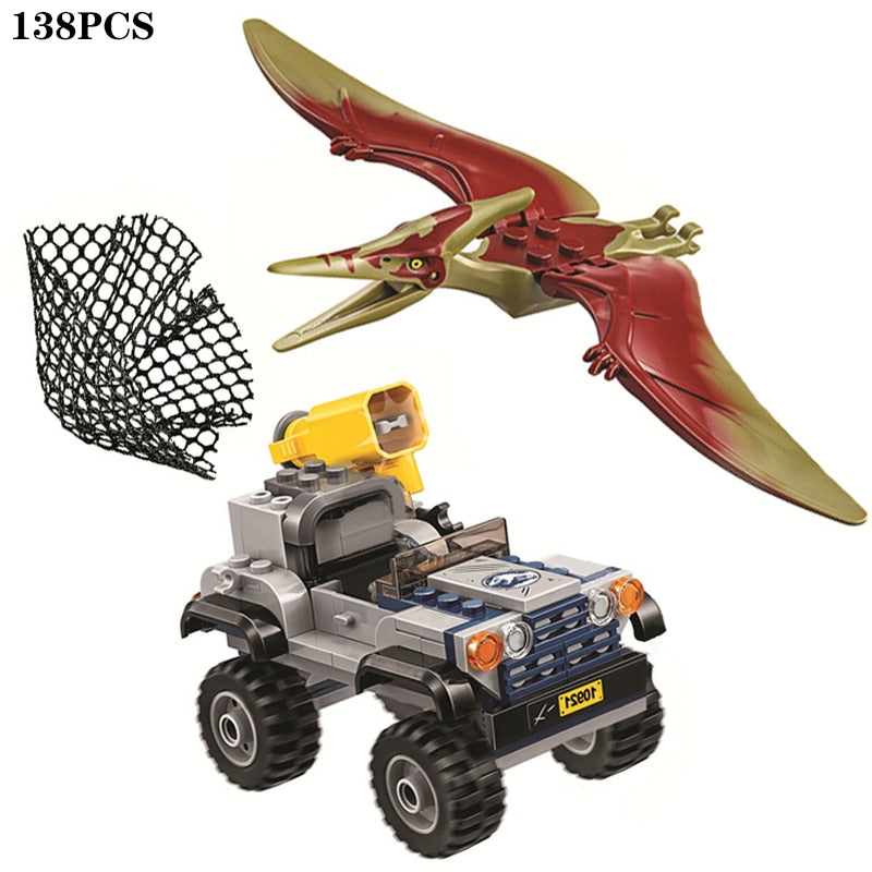 Jurassic Dinosaur World Mechanical T-rex Indominus Tyrannosaurus Ankylosaurus Building Blocks Bricks Toy For Kid Gift 75941